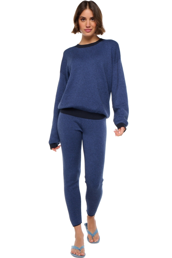 Cashmere & Cotton ladies spring summer collection stormie blue navy l